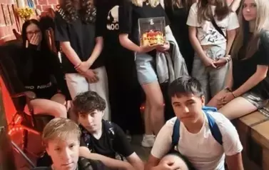 Uczniowie z klasy 7a