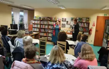 Publiczność zgromadzona na spotkaniu z Lucyną Olejniczak