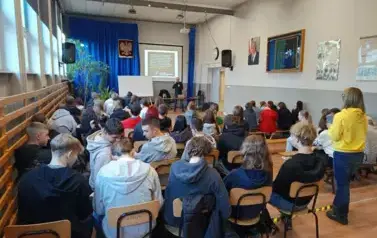 Jacek Hołub i uczniowie 