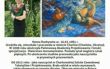 'Inspirując się pięknem' Hanna Ruzhynska