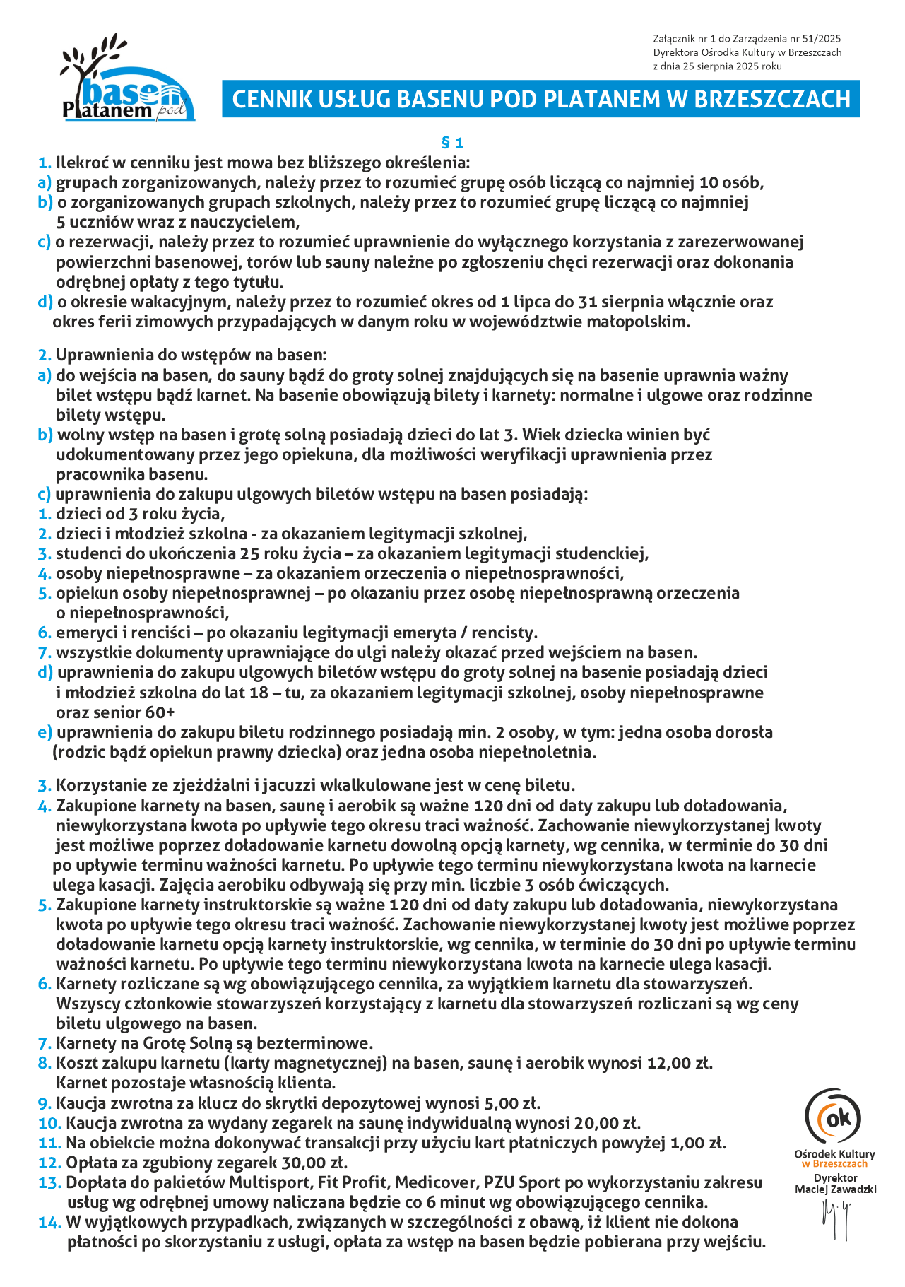 cennik forma graficzna