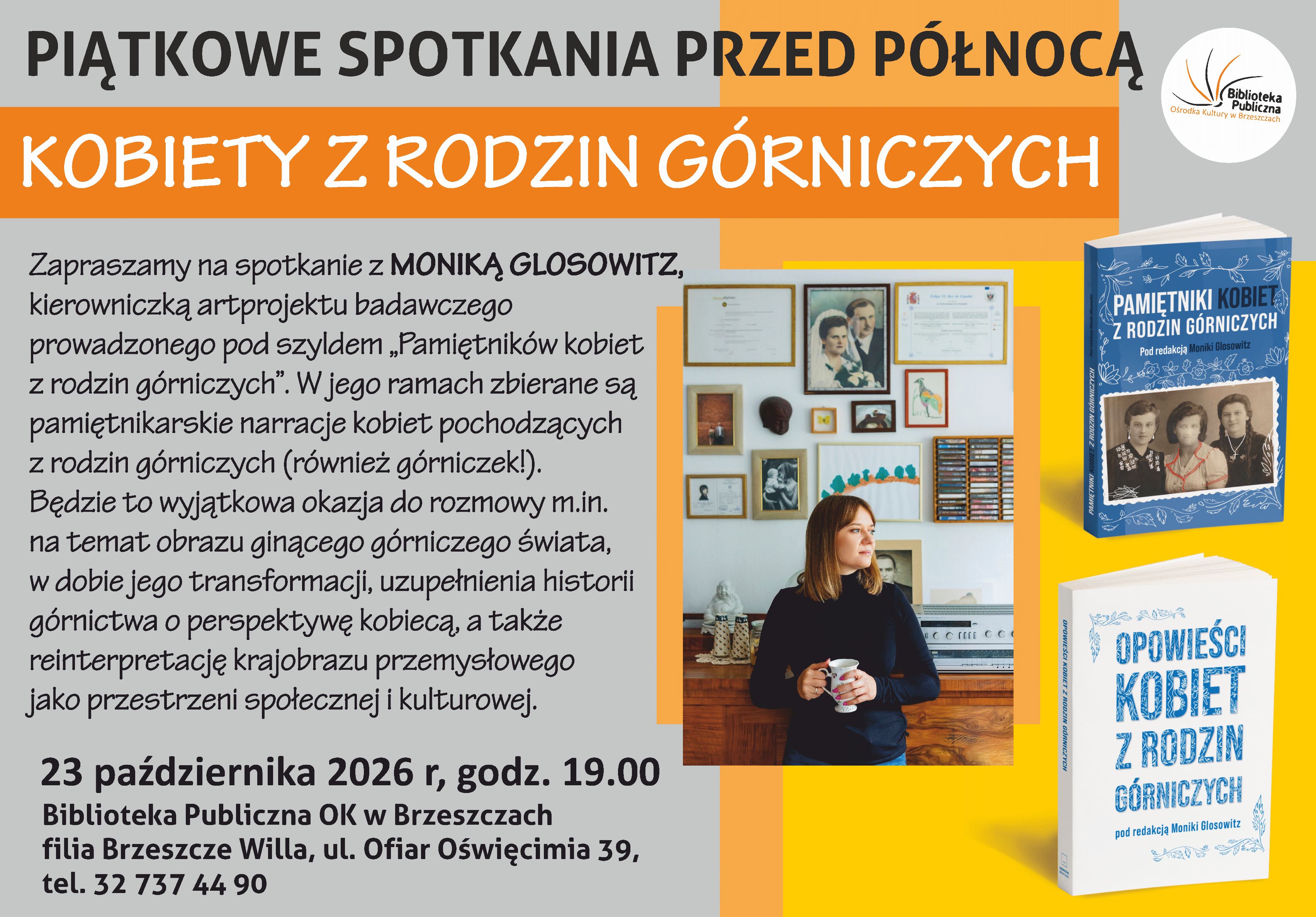 plakat z&nbsp;informacjami dotyczącymi spotkania: godzina, data, opis