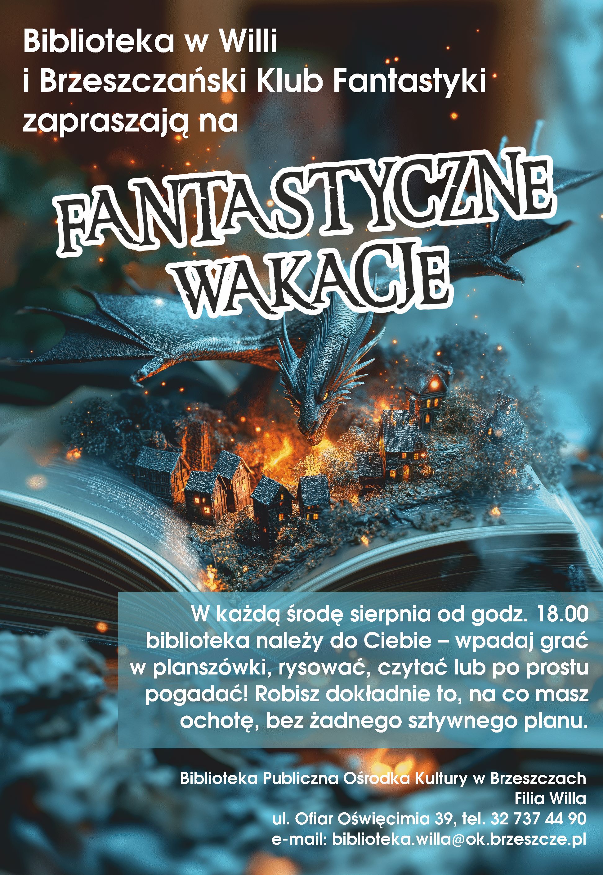 plakat z&nbsp;informacjami dotyczącymi spotkania: godzina, data, opis
