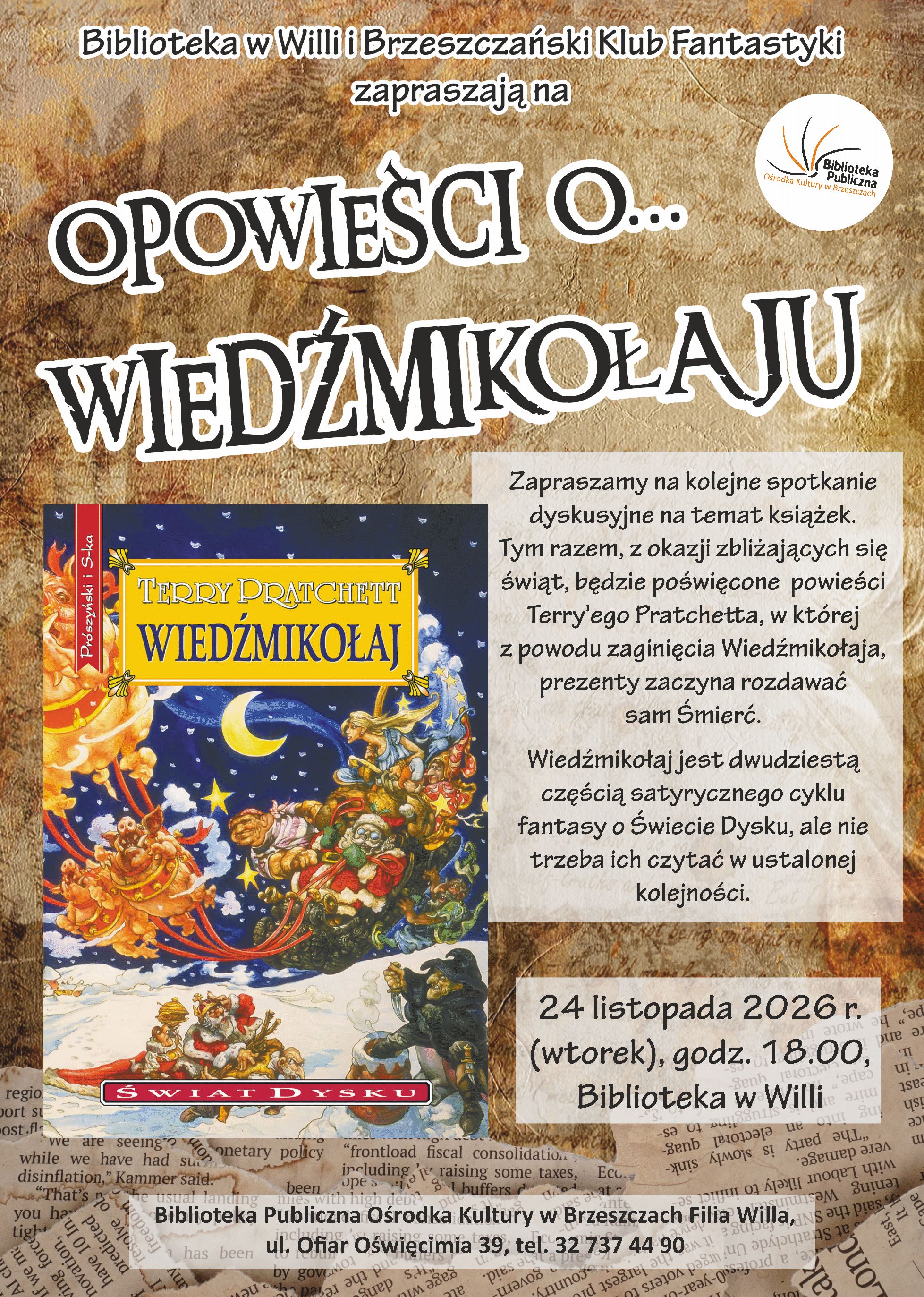 plakat z&nbsp;informacjami dotyczącymi spotkania: godzina, data, opis