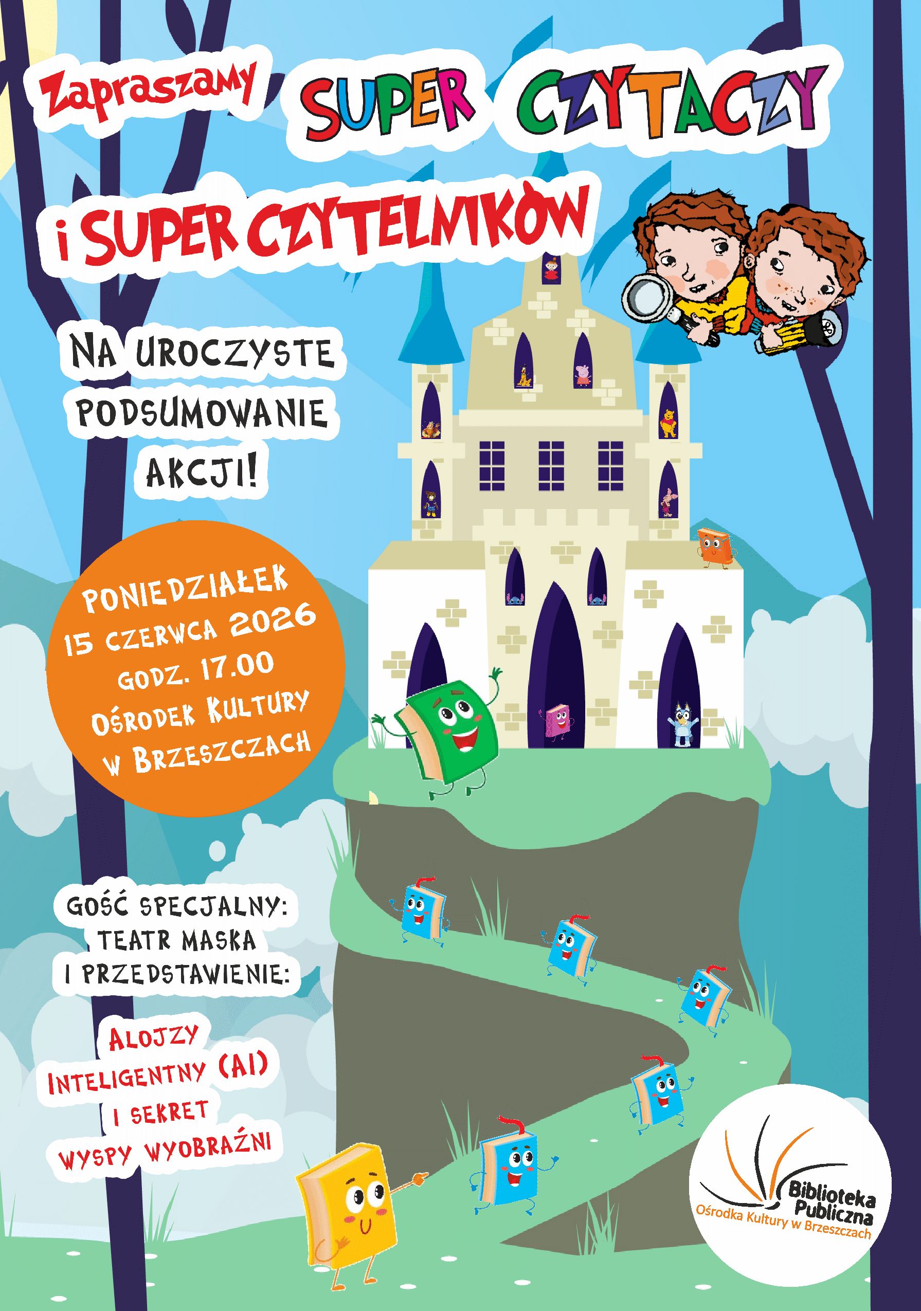 plakat z&nbsp;informacjami o&nbsp;spotkaniu: data, godzina, adres, opis spotkania, zdjęcia 