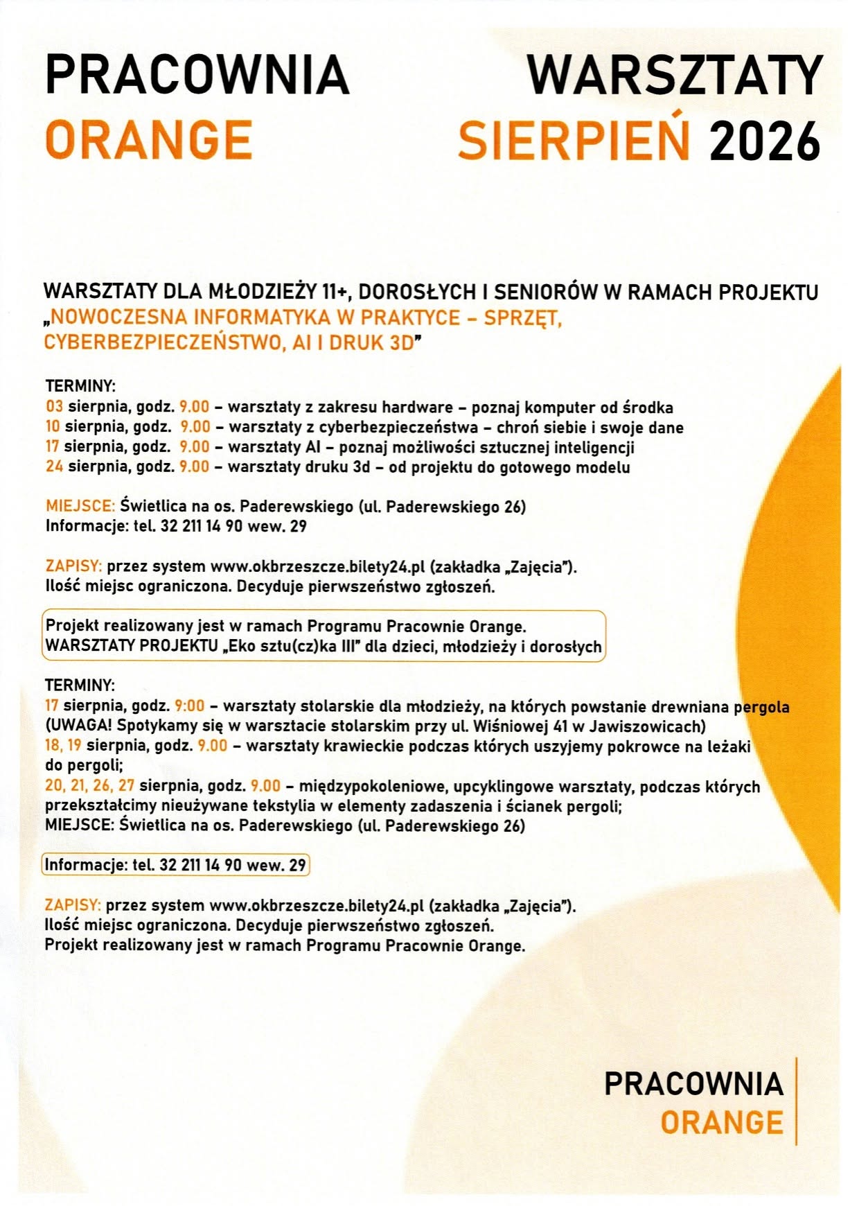 plakat wydarzenia