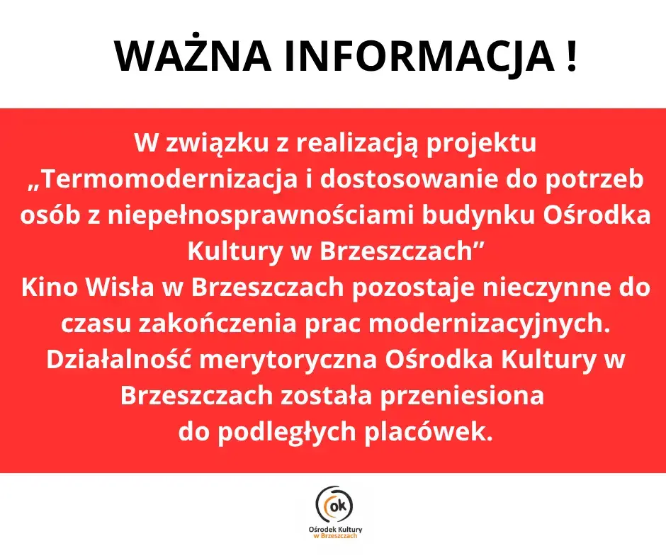 WAŻNA INFORMACJA !!